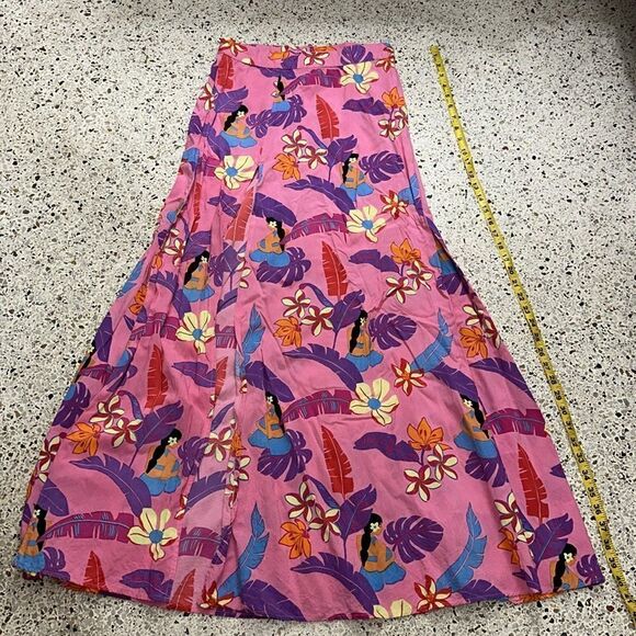 XI 19 Palms Honolulu Hawaii pink palm kohala resort maxi skirt small… - Picture 7 of 10